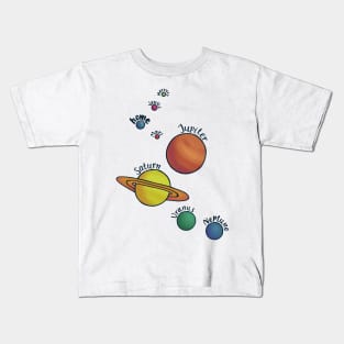 Home and the Solar system Kids T-Shirt